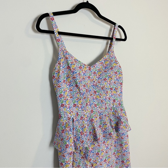 J. Crew Liberty Floral Cotton Sosi Ruffle Dress - Picture 5 of 10